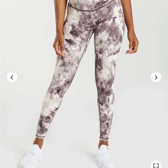 Gymshark Elevate Leggings - Cement Brown Spray Dye- Sz M - Picture 4 of 4